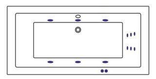 Гидромассажная ванна Whitecross Savia Duo 0103.170080.100.LINE.GL 170x80см Line золото